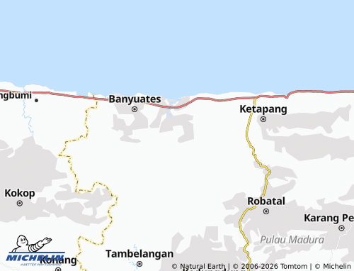 MICHELIN Tebanah map - ViaMichelin