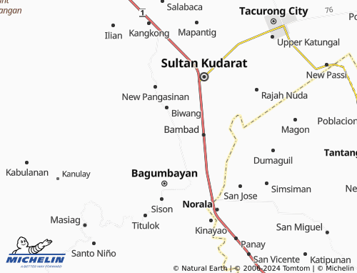 MICHELIN Kapaya map - ViaMichelin