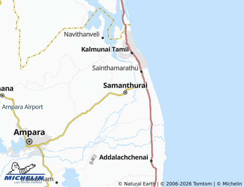 Mapa MICHELIN Sammanthurai 03 - ViaMichelin