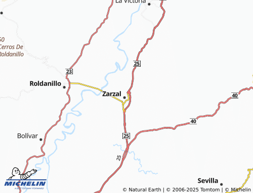 MICHELIN Bolívar map - ViaMichelin