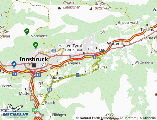 MICHELIN Häusern map - ViaMichelin