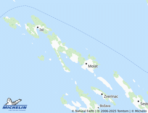 MICHELIN Brgulje map - ViaMichelin