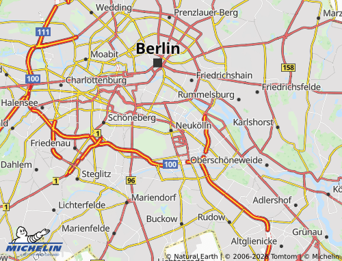 MICHELIN Neukölln map - ViaMichelin