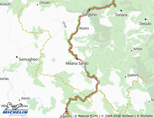 Mapa MICHELIN Meana Sardo - ViaMichelin