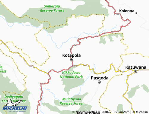 MICHELIN Usamalagoda map - ViaMichelin