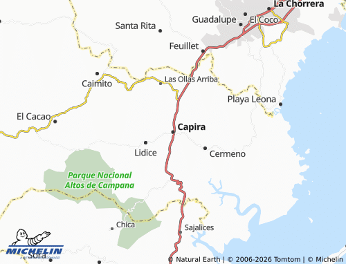 Mappa MICHELIN Capira - ViaMichelin