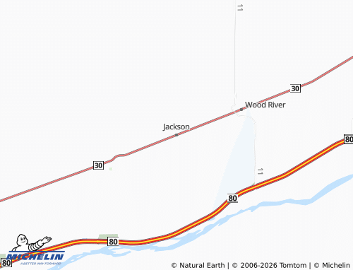 Mappa MICHELIN Jackson - ViaMichelin