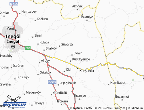 MICHELIN Eymir map - ViaMichelin