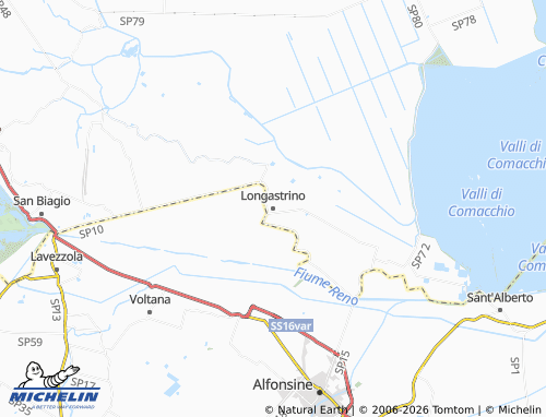 MICHELIN-Landkarte Longastrino - ViaMichelin
