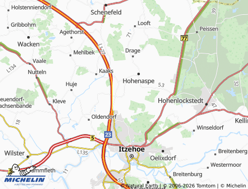 MICHELIN Ottenbüttel map - ViaMichelin