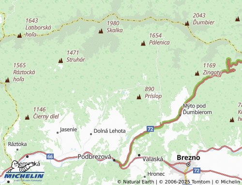 MICHELIN Krpáčovo map - ViaMichelin