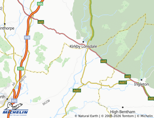 Carte MICHELIN Whittington - ViaMichelin