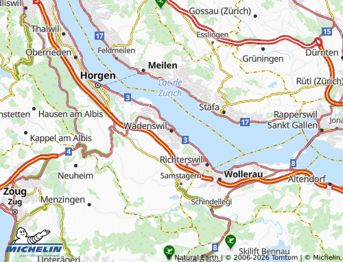 Mappa MICHELIN Wädenswil - ViaMichelin