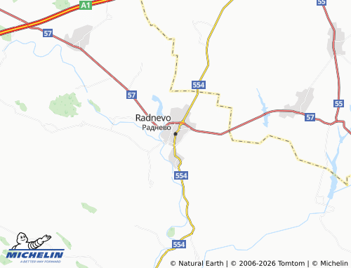 Mappa MICHELIN Radnevo - ViaMichelin