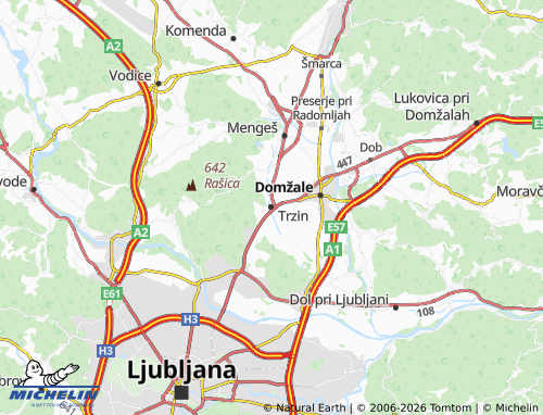 Mappa MICHELIN Trzin - ViaMichelin