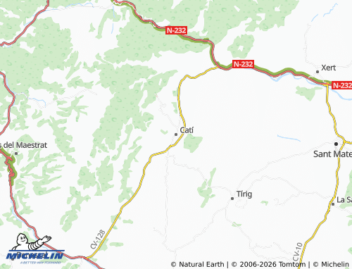 Mappa MICHELIN Catí - ViaMichelin