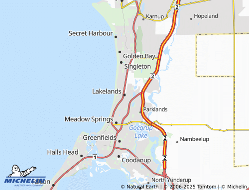 MICHELIN Lakelands map - ViaMichelin