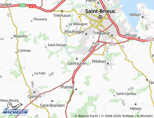 MICHELIN Saint-Julien map - ViaMichelin