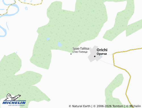 MICHELIN-Landkarte Spas-Talitsa - ViaMichelin