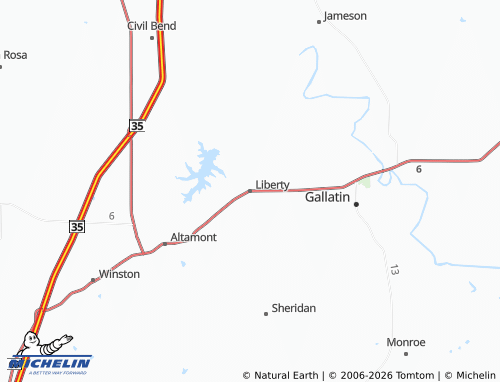 Mapa MICHELIN Liberty - ViaMichelin