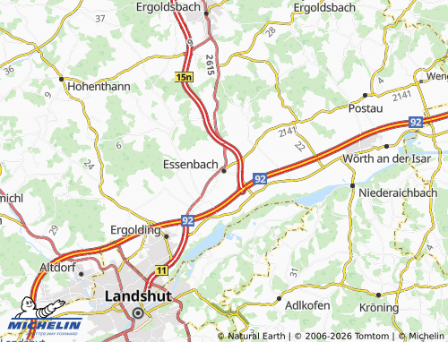MICHELIN Essenbach map - ViaMichelin