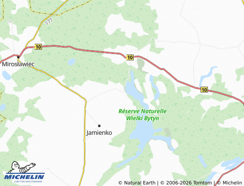MICHELIN-Landkarte Próchnowo - ViaMichelin