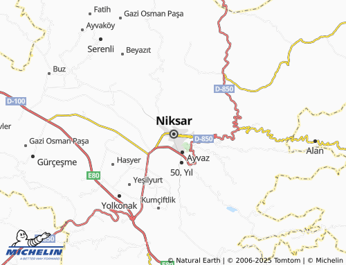 MICHELIN-Landkarte İsmetpaşa - ViaMichelin