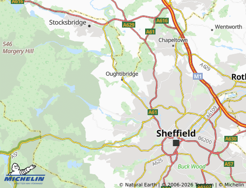 Carte MICHELIN Worrall - ViaMichelin