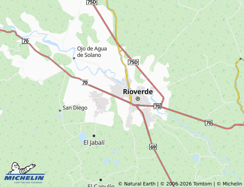 Mappa MICHELIN Del Valle - ViaMichelin