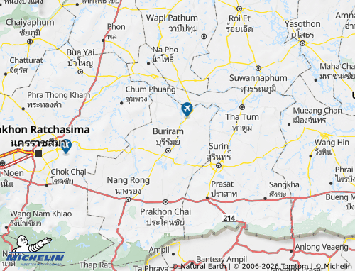 MICHELIN Amphoe Ban Dan map - ViaMichelin