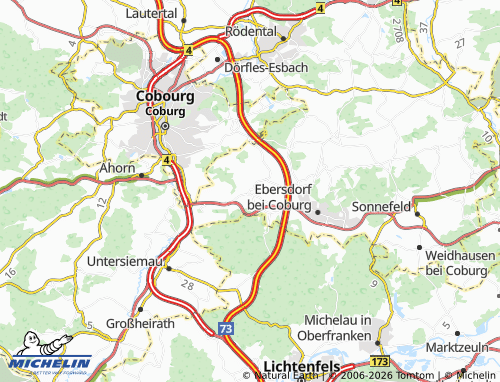 MICHELIN Grub am Forst map - ViaMichelin