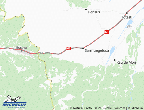 Mappa MICHELIN Păucinești - ViaMichelin