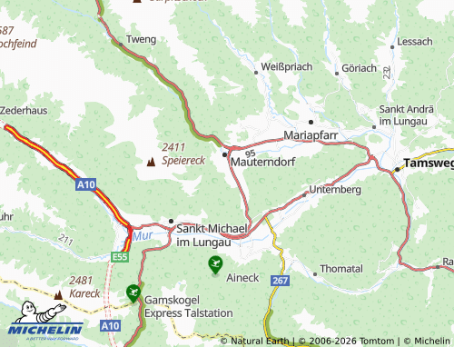 Mappa MICHELIN Begöriach - ViaMichelin