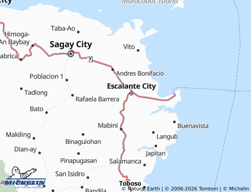MICHELIN Jonobjonob map - ViaMichelin