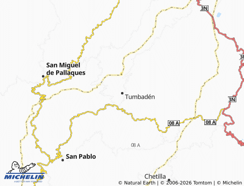 Mapa MICHELIN Tumbadén - ViaMichelin