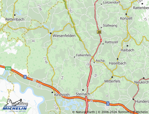 Mapa MICHELIN Falkenfels - ViaMichelin