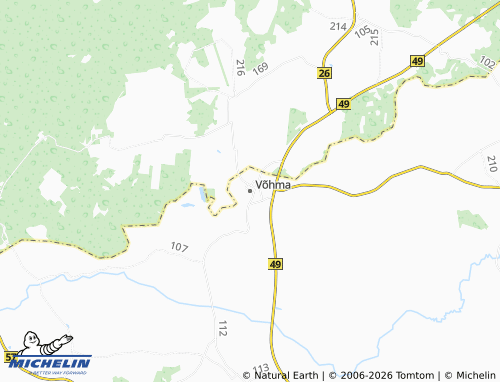 Mappa MICHELIN Võhma - ViaMichelin