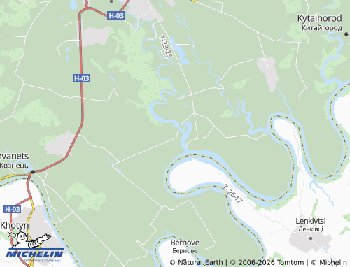 MICHELIN Tsviklivtsi Pershi map - ViaMichelin