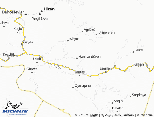 Mappa MICHELIN Harmandöven - ViaMichelin