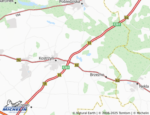 MICHELIN Iwno map - ViaMichelin