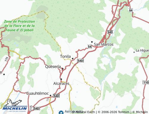 MICHELIN El Testeraso map - ViaMichelin