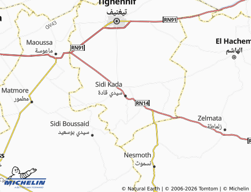 Mapa MICHELIN Seedi Qadat - ViaMichelin