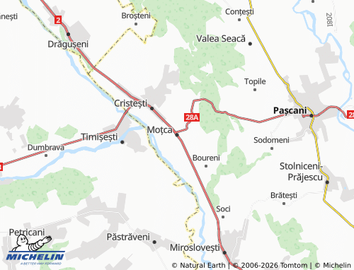 MICHELIN Moțca map - ViaMichelin