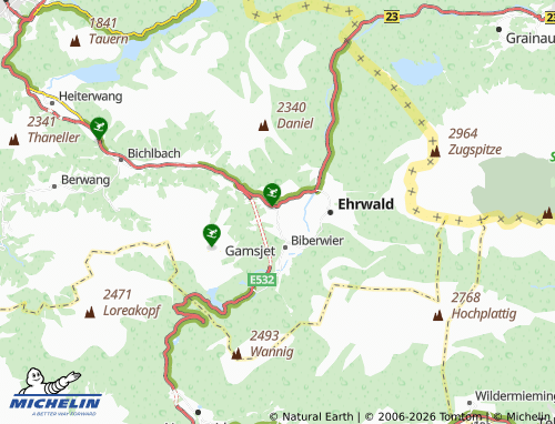 Mappa MICHELIN Lermoos - ViaMichelin