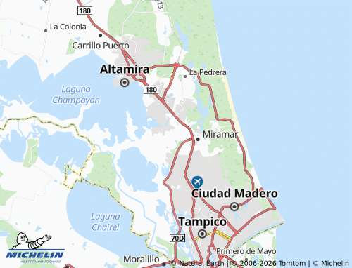 Mapa MICHELIN Punta Laguna - ViaMichelin