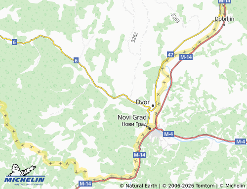 Mapa MICHELIN Vanići - ViaMichelin
