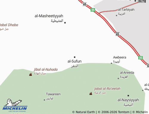 Carte MICHELIN al-Sufun - ViaMichelin