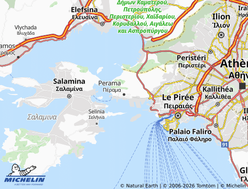 MICHELIN Perama map - ViaMichelin