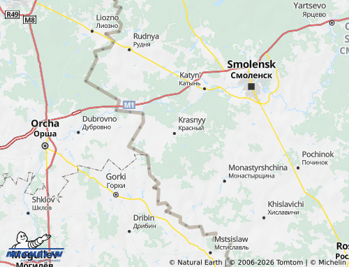 Carte MICHELIN Krasninskiy rayon - ViaMichelin