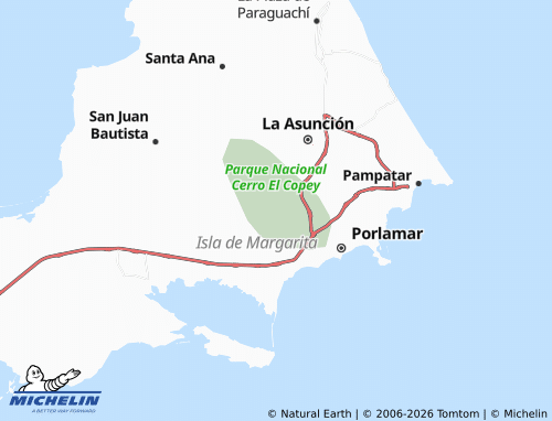 Carte MICHELIN El Valle del Espíritu Santo - ViaMichelin